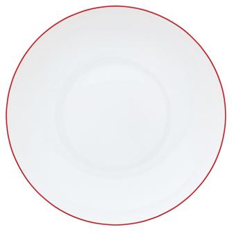 Assiette creuse rouge vermillon - Raynaud